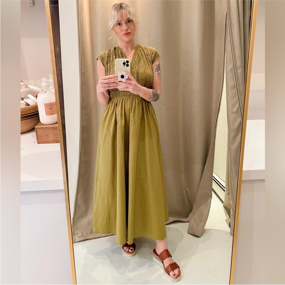 THML Olive Green Maxi Dress